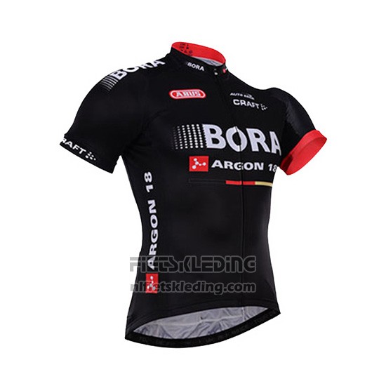 2016 Fietskleding Bora Zwart Korte Mouwen en Koersbroek